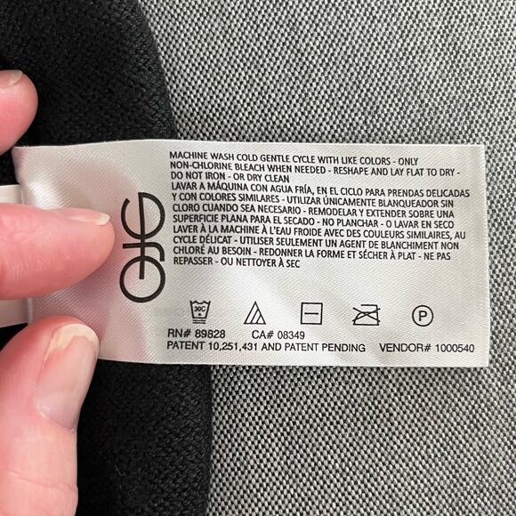 Ella Moss Karla Open Front Cozy Black Long Knit Cardigan Sweater Oversized Small - Picture 14 of 14